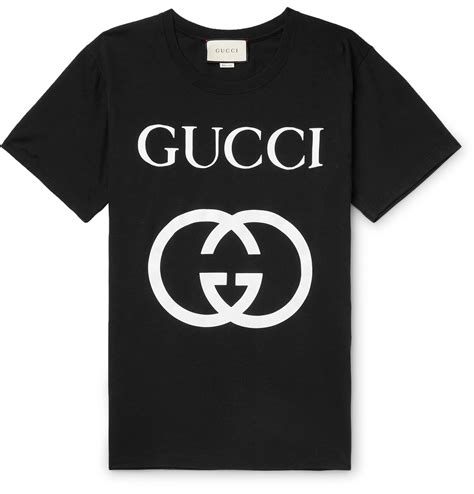 mens gucci logo t shirt|Gucci t shirt logo print.